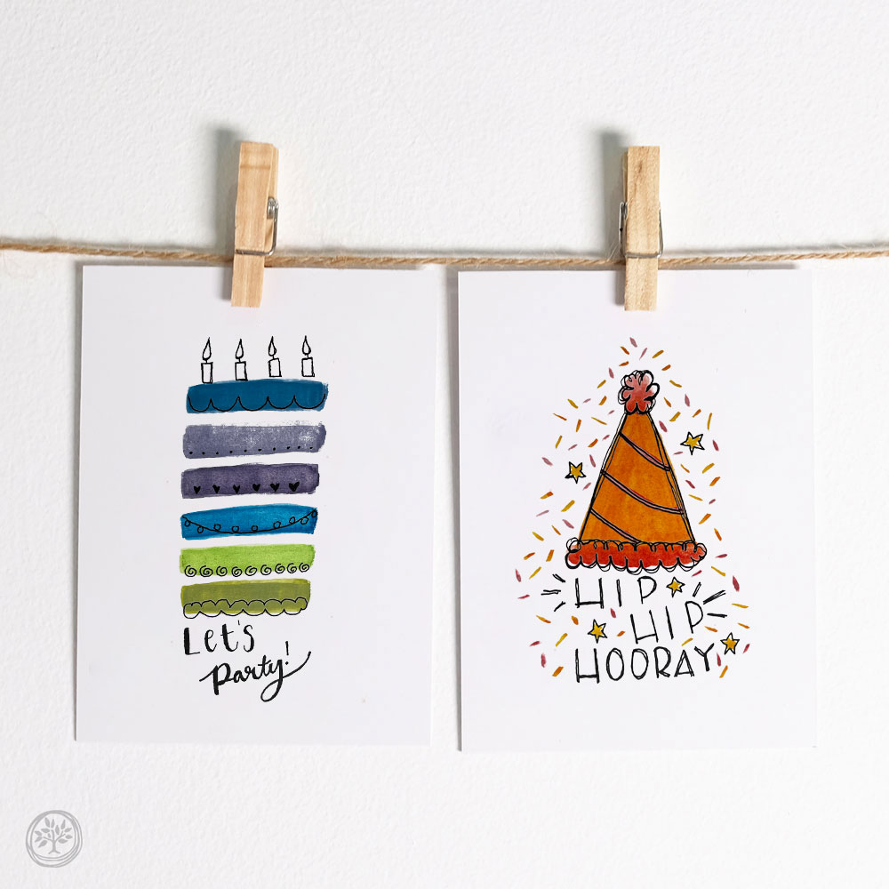 Birthday Cake Note Card Pack